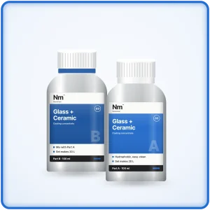 Nanoman Glass + Ceramic, supplied in a set of two 100 ml aluminium bottles, Part A and Part B