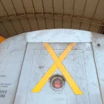 Biocleaner on an indian railways coach end: before and after